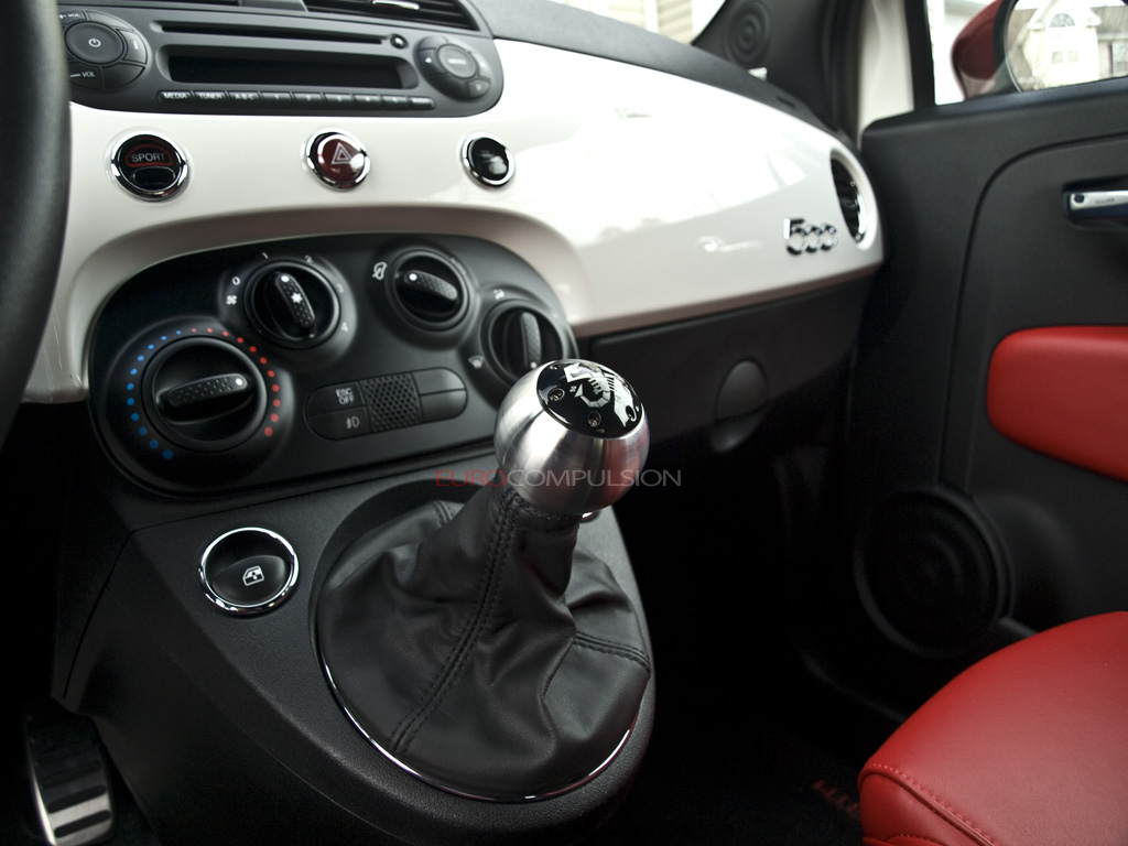 Abarth shift knob install/Stock shift knob